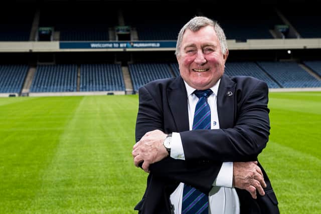Ian McLauchlan pictured at Murrayfield Stadium in 2017.