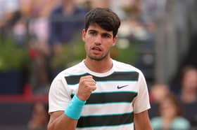 Carlos Alcaraz is in the final of the Queen's Club Championships today.