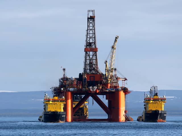 An oil platform