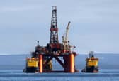 An oil platform
