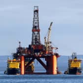 An oil platform