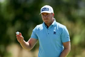  Daniel Young acknowledges the crowd during the final round of the Blot Play9 at Golf Bluegreen de Pleneuf Val Andre in France 
