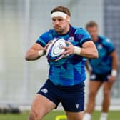 George Turner has return to the Scotland fold and is pictured during a squad training session this week at the Oriam.