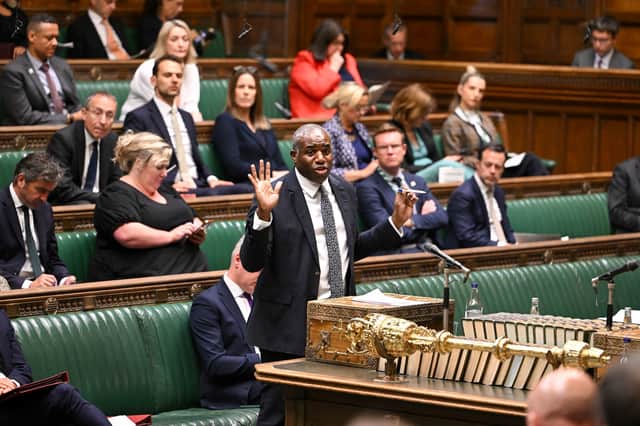 Foreign Secretary David Lammy makes a statement to MPs in the House of Commons on the latest situation in the Middle East on Monday