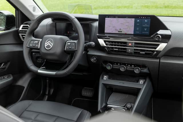 There's nothing particularly exciting about the interior, but it's nicely laid out and simple to use