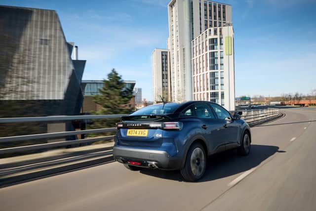 A traditional hatchback rear offers plenty of light into the cabin