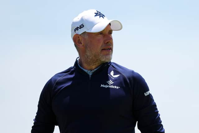 Lee Westwood pictured during the Senior PGA Championship at Congressional Country Club last month