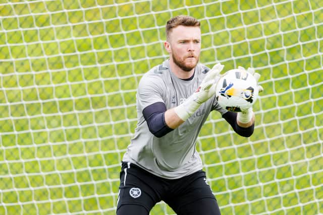 Zander Clark during a Hearts training session at the Oriam, on June 24, 2025. (Photo by Mark Scates / SNS Group)