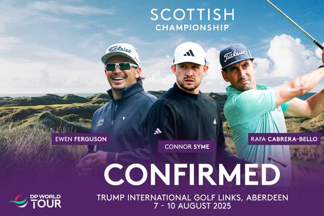 Ewen Ferguson, Calum Hill and Rafa Cabrera Bello have all been confirmed for the Scottish Championship