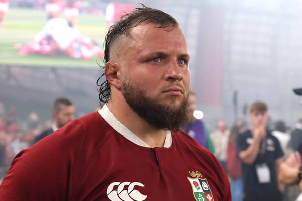 Pierre Schoeman of the British & Irish Lions looks on after their defeat to Argentina at the Aviva Stadium on June 20, 2025 in Dublin, Ireland.  (Photo by David Rogers/Getty Images)