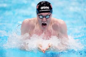 Edinburgh PC's Archie Goodburn competes in the men's 100m breaststroke final on day one of the Aquatics GB Swimming Championships at the London Aquatics Centre in April.