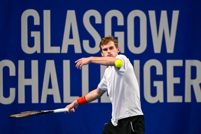 Hamish Stewart is one win away from competing at Wimbledon. (Photo by Rob Casey / SNS Group)