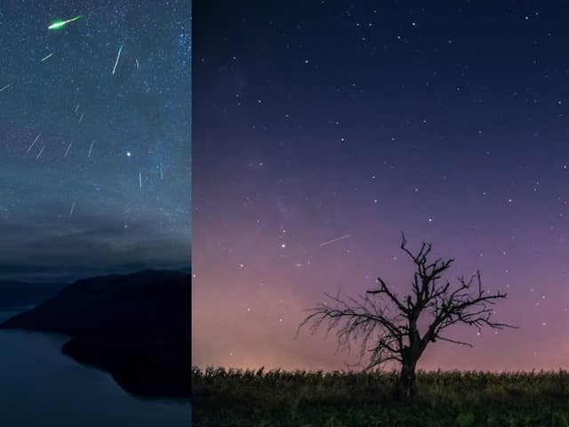 Meteor shower.