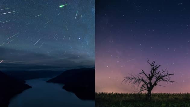 Meteor shower.