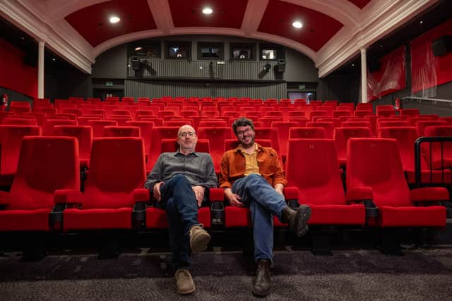 (L-R) Filmhouse programme director Rod White and executive director Andrew Simpson inside cinema one. Picture: Andrew O'Brien/The Scotsman