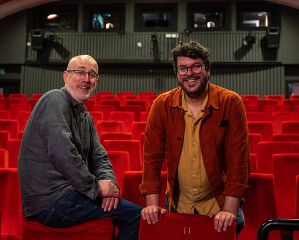 (L-R) Filmhouse programmer director Rod White and executive director Andrew Simpson inside cinema one. Picture: Andy O'Brien/The Scotsman