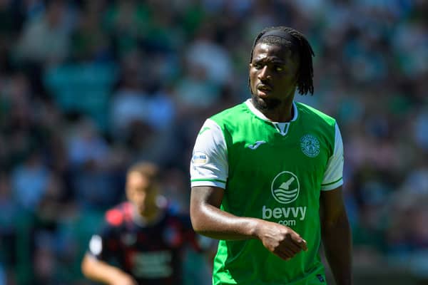 Rocky Bushiri has signed a new three-year contract to remain at Hibs. (Photo by Sammy Turner / SNS Group)