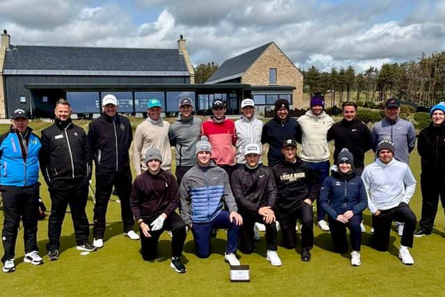 Cameron Adam was part of a Great Britain & Ireland squad that held a session at Dumbarnie Links last month