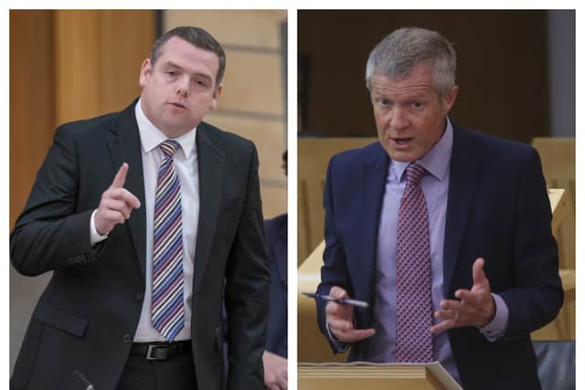 Douglas Ross MSP and Willie Rennie MSP