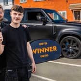 Ciaron Goldingay had just finished work when BOTB presenter Christian Williams turned up to hand him the keys to a new car
