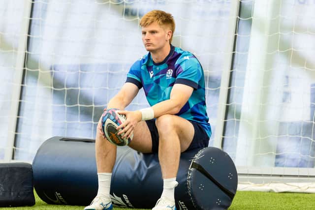 Harry Paterson during a Scotland training session at the Oriam earlier this week. (Photo by Mark Scates / SNS Group)