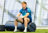 Harry Paterson during a Scotland training session at the Oriam earlier this week.  (Photo by Mark Scates / SNS Group)