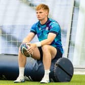 Harry Paterson during a Scotland training session at the Oriam earlier this week.  (Photo by Mark Scates / SNS Group)