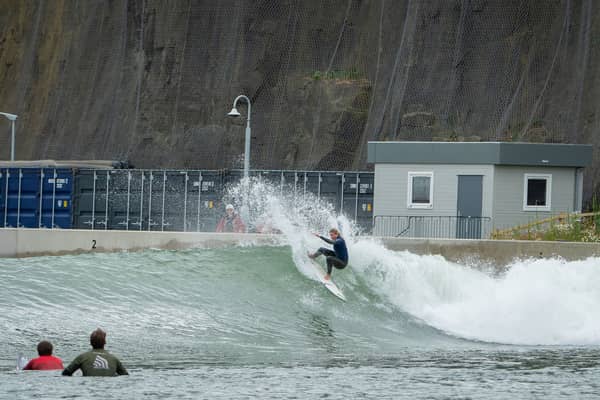 Lauren Sandland, on her way to winning the Hi-Land Fling at Lost Shore