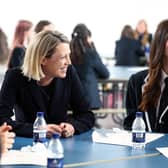 Education Secretary Jenny Gilruth, seen visiting Madras College in St Andrews, needs to do more to ensure teachers and children alike are safe (Picture: Jeff J Mitchell)