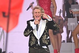 Sir Rod Stewart performs onstage during day five of the Glastonbury Festival at Worthy Farm. Picture: Leon Neal/Getty Images