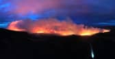 A wildfire near Dava on the morning of June 29.