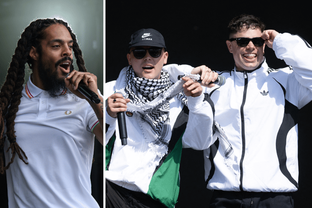 Punk act Bob Vylan and Belfast hip-hop group Kneecap sparked controversy with their Glastonbury performances, with police confirming that they were assessing footage from the sets.
