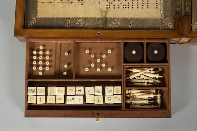 The family friendly game, created in 1801, offered different versions to play depending on ability.