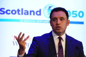 Labour's Anas Sarwar speaks at the Scotland 2050 conference in Edinburgh (Picture: Andrew Milligan)