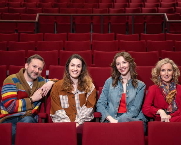 The cast of a Toast Fae the Lassies.