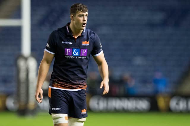 Callum Hunter-Hill in action for Edinburgh against Scarlets in 2018.
