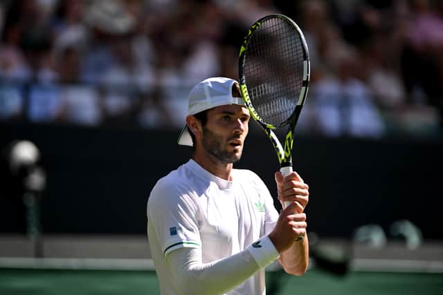 Scotland's Jacob Fearnley had no answer for Joao Fonseca at Wimbledon.