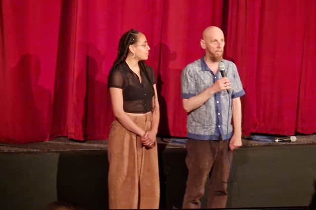 Trainspotting actor Ewan Bremner and his daughter, Harmony Rose-Bremner, at an opening event for the Filmhouse cinema in Edinburgh.