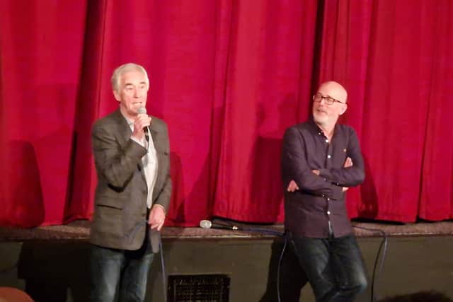 Denis Lawson, pictured with director of programming Rod White, discovered the mystery film the Filmhouse was planning to show at an opening event was Local Hero, in which Lawson plays a starring role