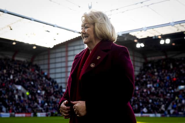 Ann Budge will vacate her role as Hearts chair at the end of the year.