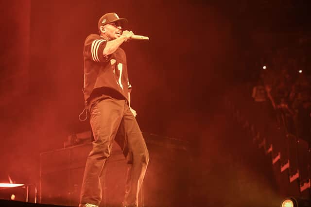 Chris Brown has a date with Glasgow.