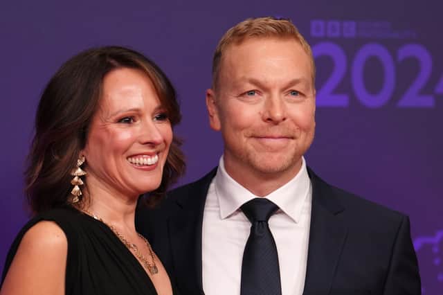Sir Chris Hoy, pictured with his wife Sarra, has said raising awareness of prostate cancer has given him 'a purpose' following his diagnosis (Picture: Martin Rickett)