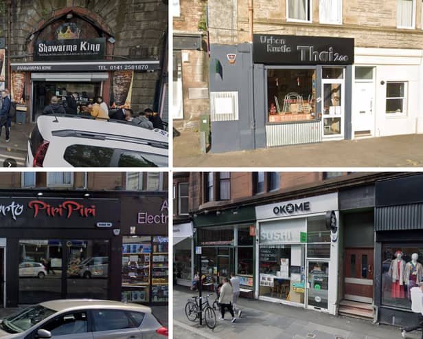 Four of the shortlisted Scottish business in the Uber Eats 2025 Restaurant of the Year Awards
