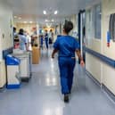A general view of staff on an NHS hospital ward