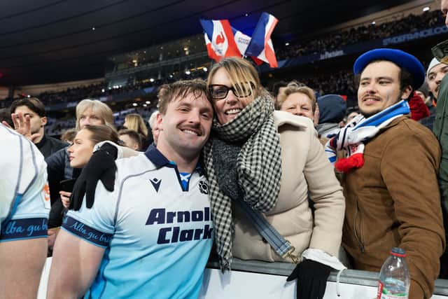 Scotland's Ben Muncaster after the Six Nations defeat to France in Paris in March. (Photo by Craig Williamson / SNS Group)