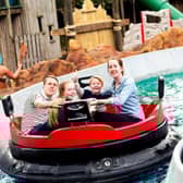 Families can stay inside the park at Gulliver’s World in Warrington – with ride access included in the price
