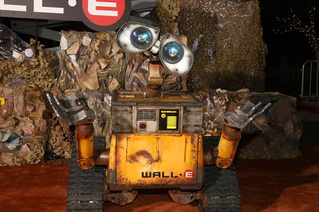 In the film Wall-E, the robot is left behind on a rubbish-filled Earth to clear things up (Picture: Alberto E. Rodriguez)