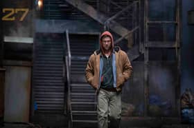 Glen Powell stars in Paramount Pictures' The Running Man. 