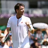Cameron Norrie is playing his second round match at Wimbledon today.