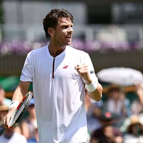 Cameron Norrie is playing his second round match at Wimbledon today.